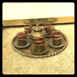 Turkish  coffee serving platter